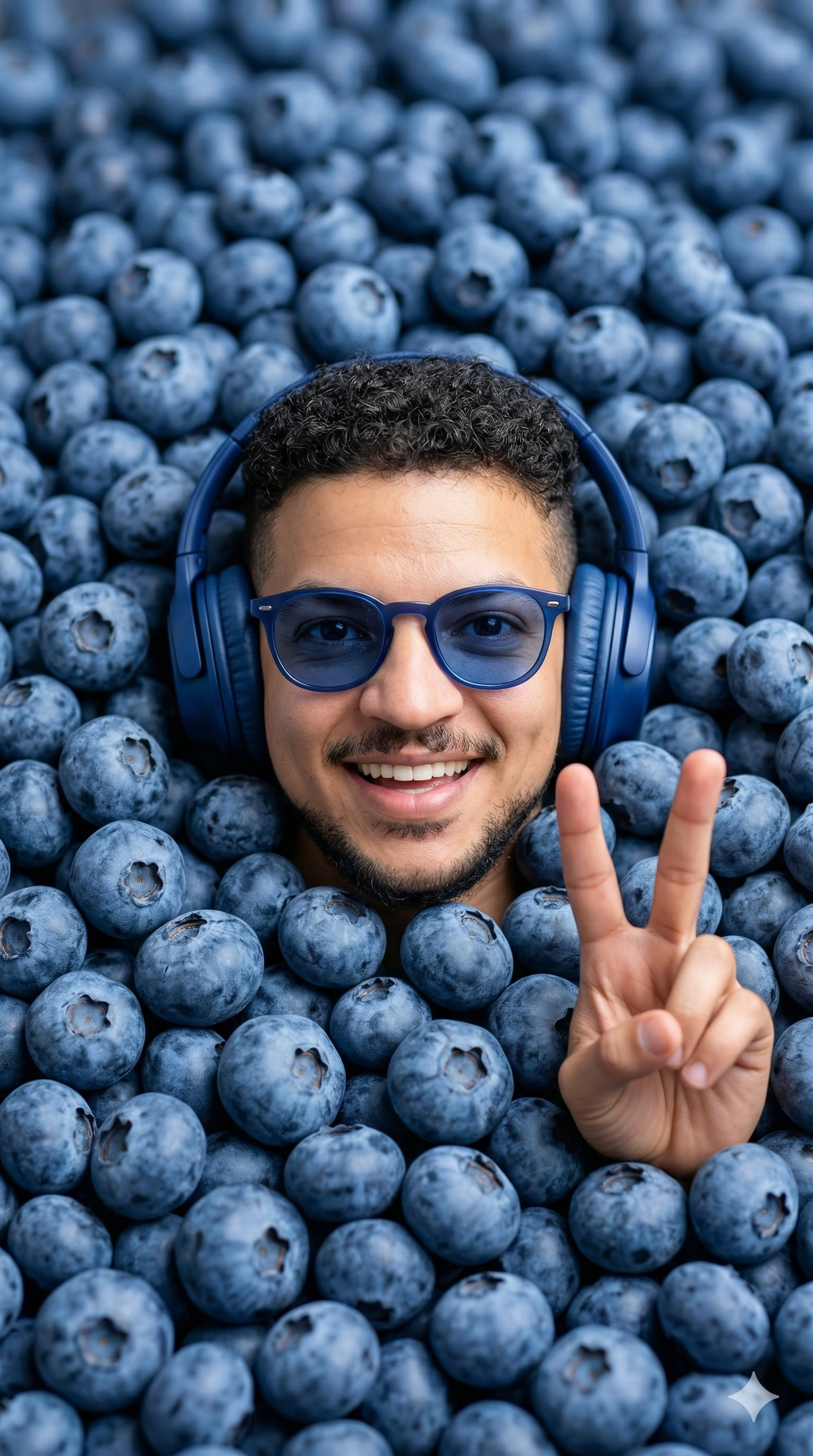 Blueberries commercial shoot