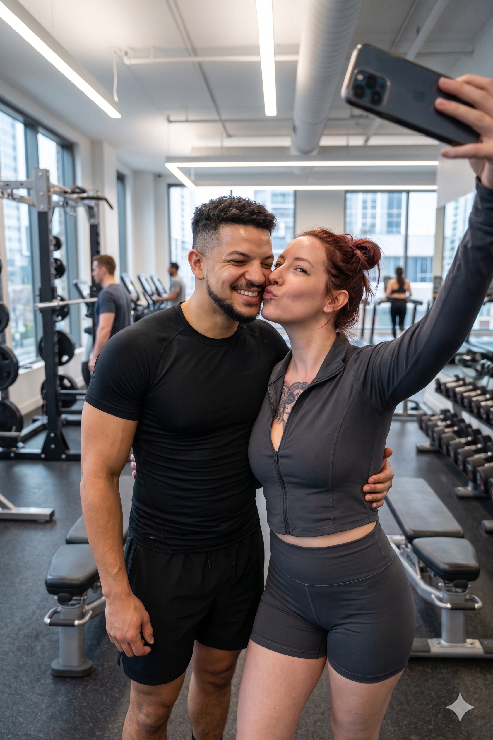 Gym selfie duo – Bild 3