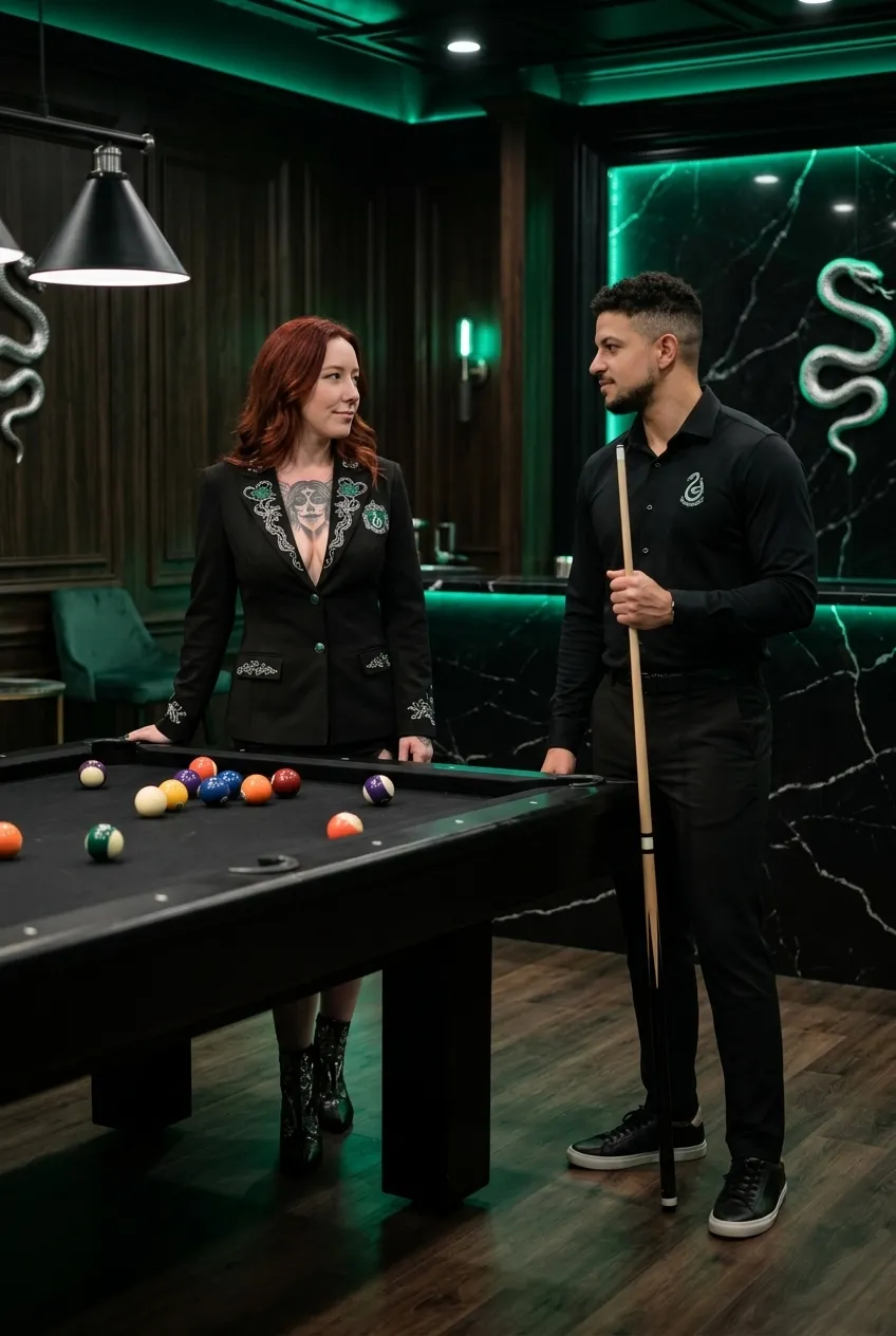 SLYTHERIN: Pool Table