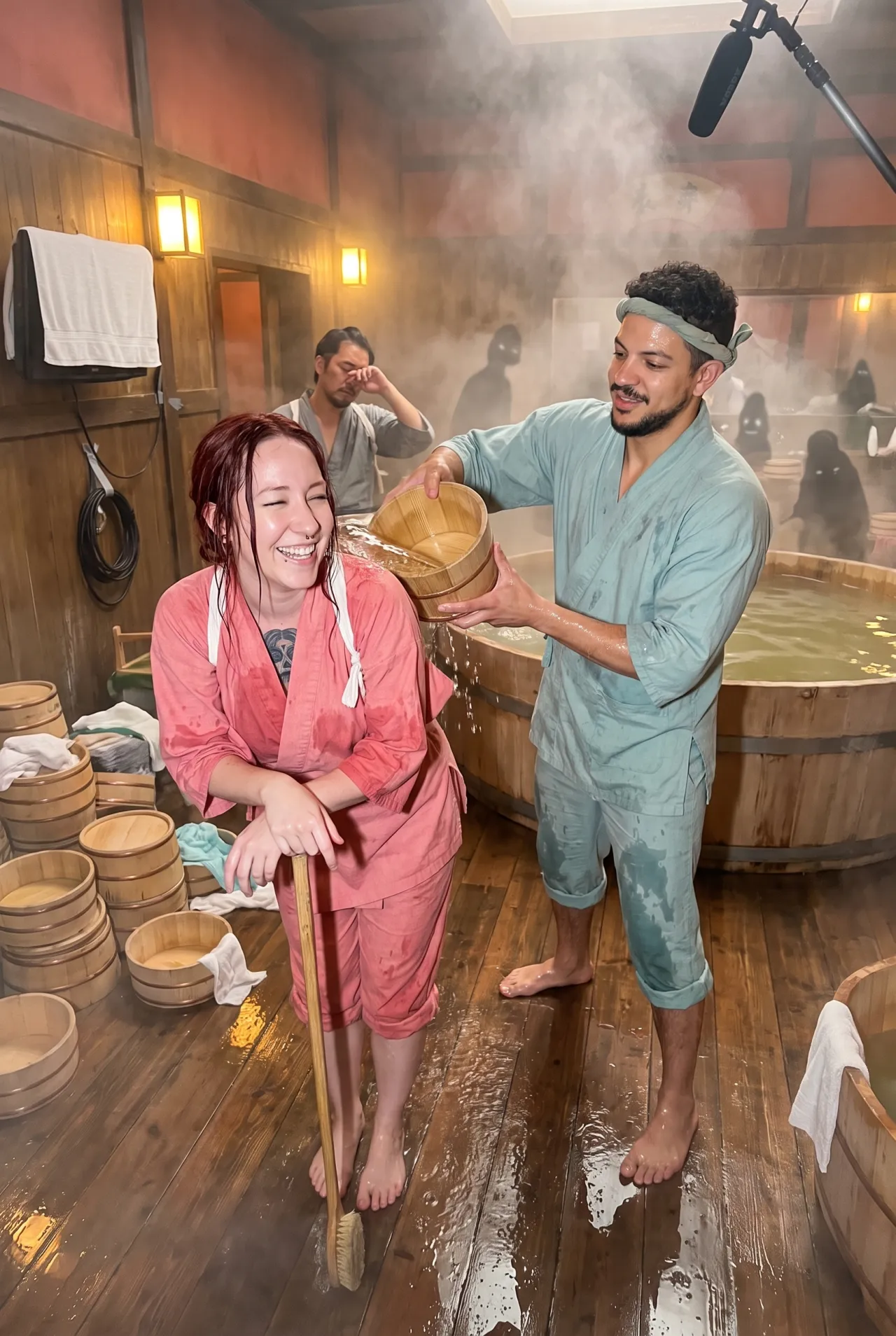 CHIHIROS: The large bathing hall with a steam room