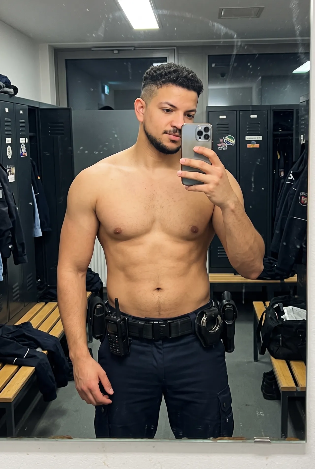 Police Mirror Selfie