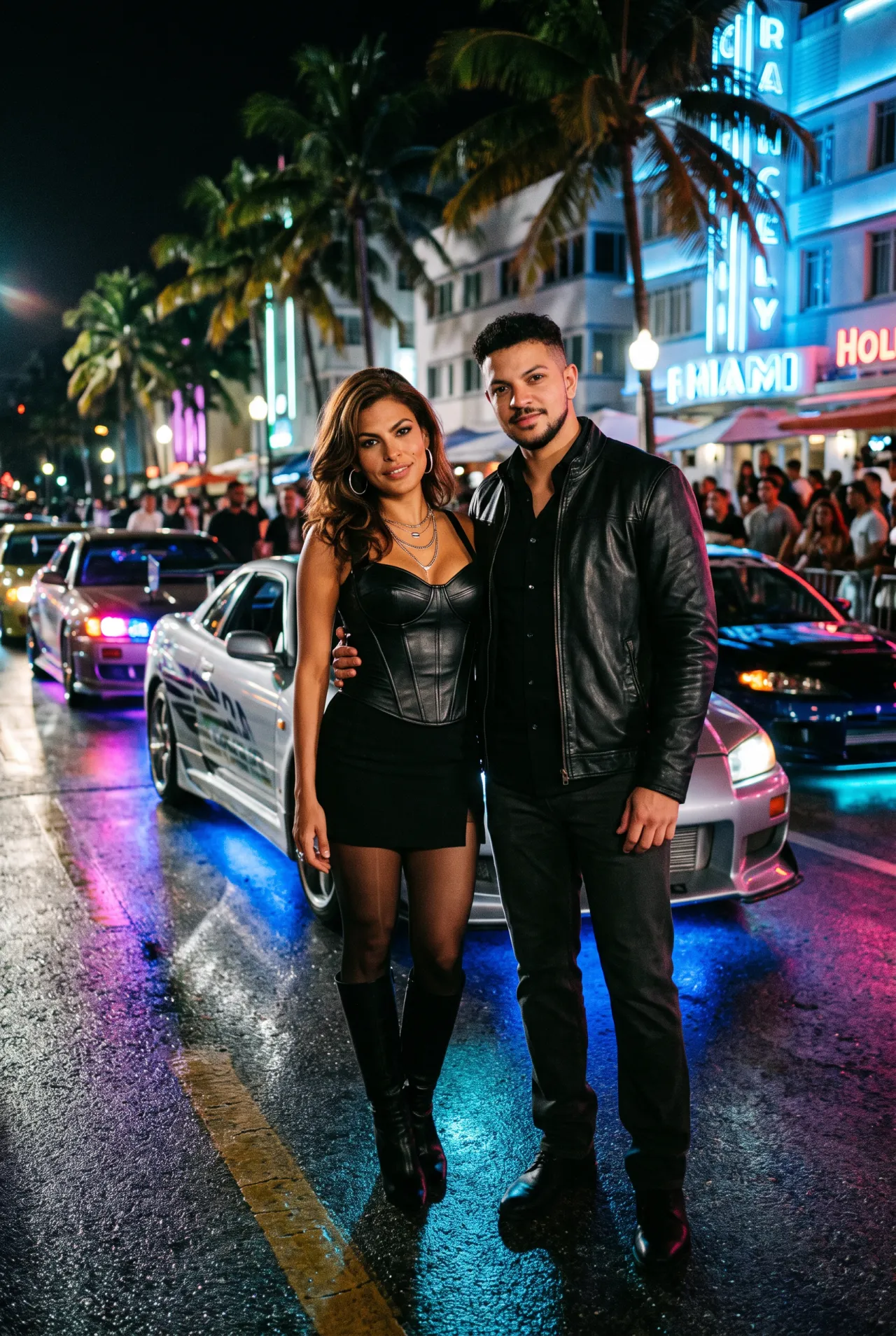 FAST & FURIOUS 2 — MIAMI NIGHT STREET SCENE