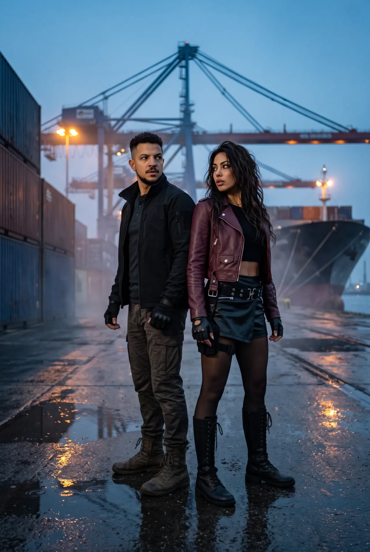 FINAL SCENE AT THE INDUSTRIAL HARBOR