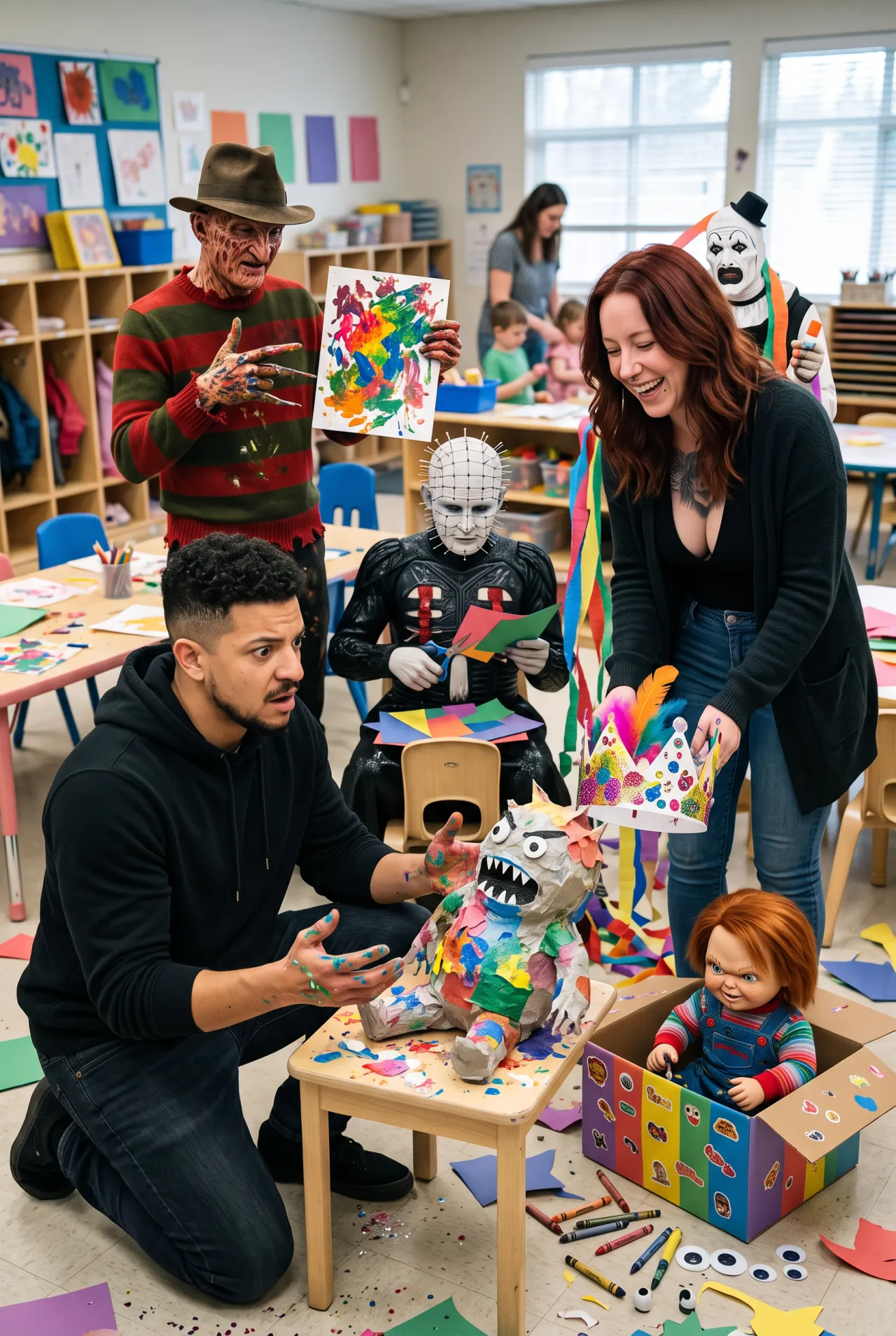 HORROR ICONS KINDERGARTEN CRAFT DISASTER