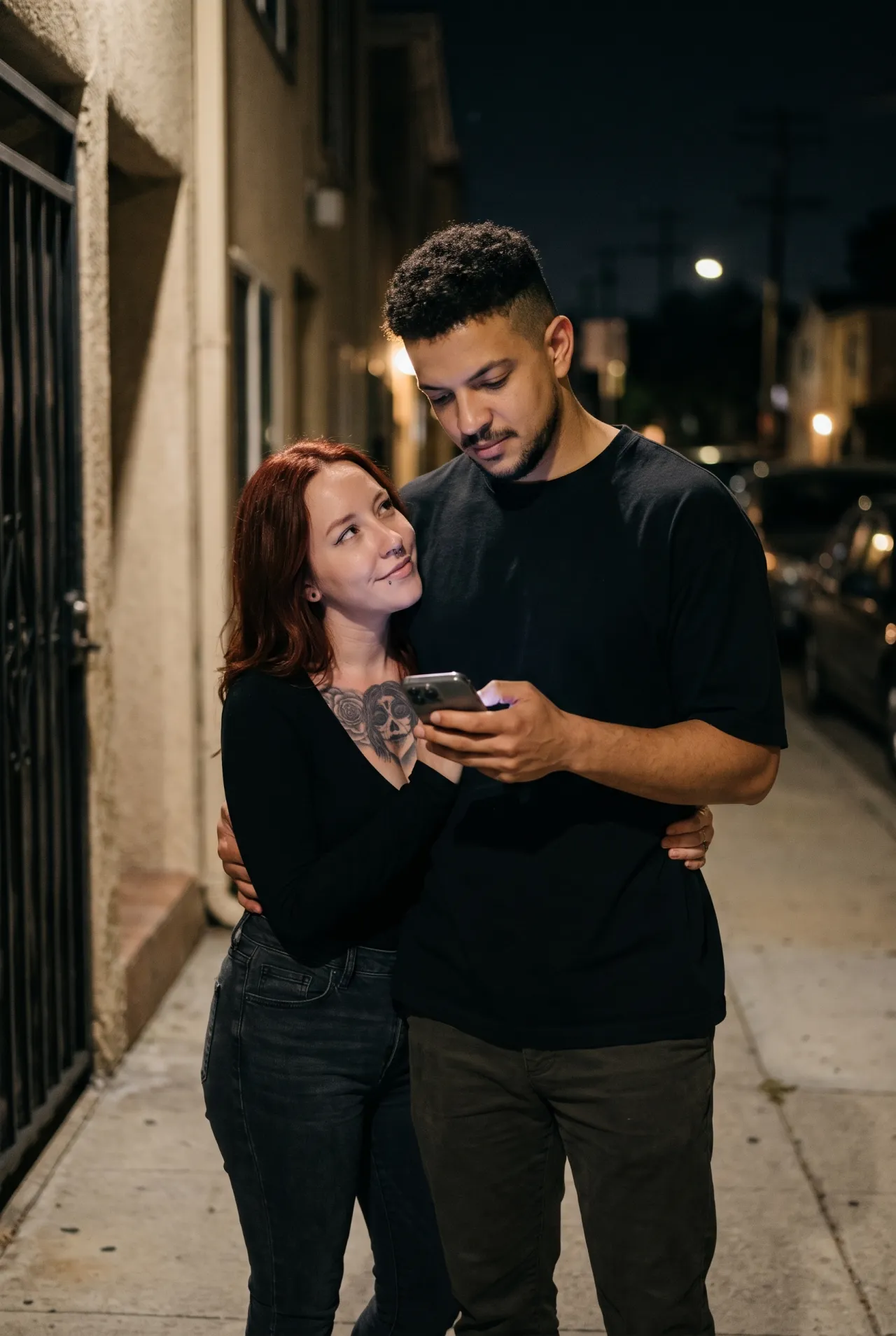 Night on the street – a protective embrace