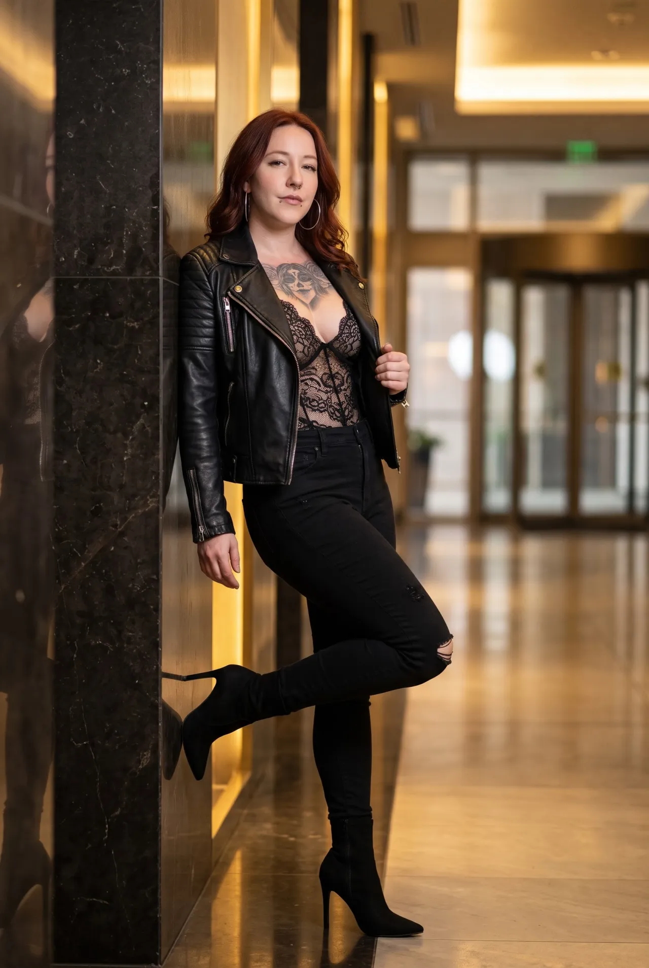Provocative Urban Leather Fashion