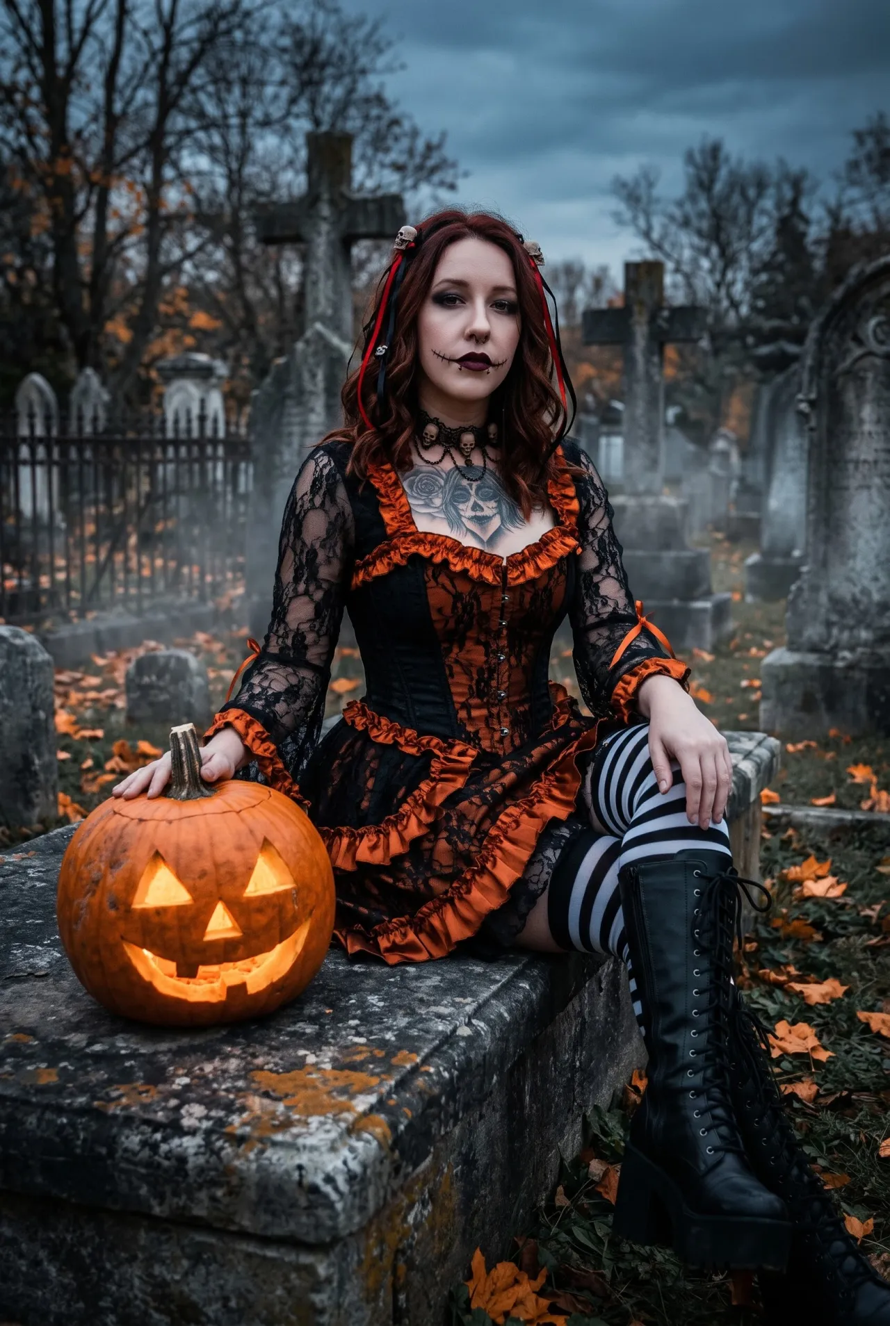 Gothic Halloween Graveyard