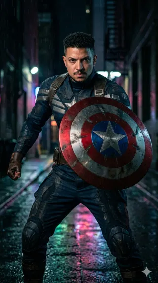 Close-up portrait of a Captain America – Image 3