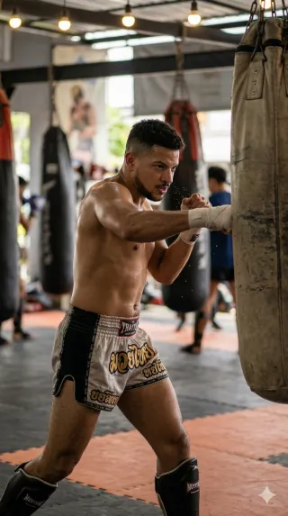 Professional Muay Thai fighter during training – Image 2