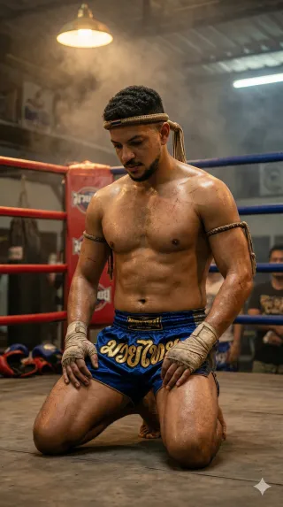 Professional Muay Thai fighter during training – Image 3