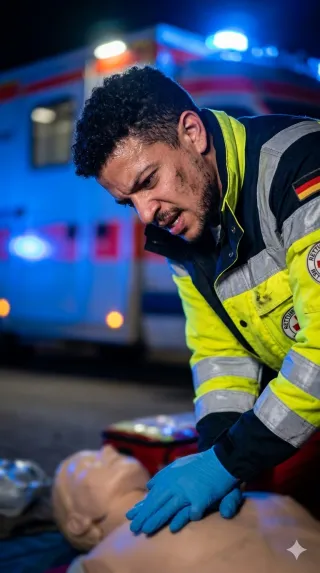 Emergency medical technician at the scene of the accident – Image 2