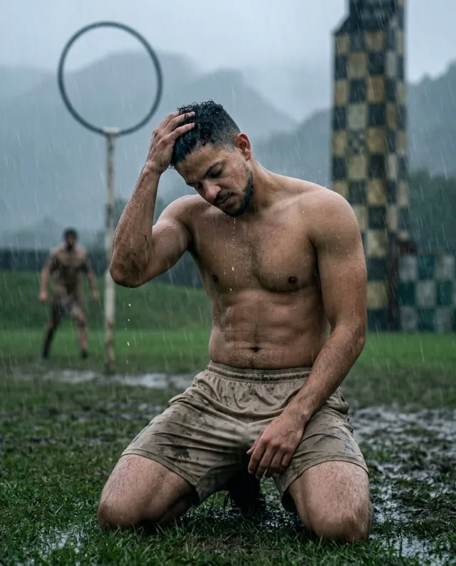 SLYTHERIN: Kneeling in the rain