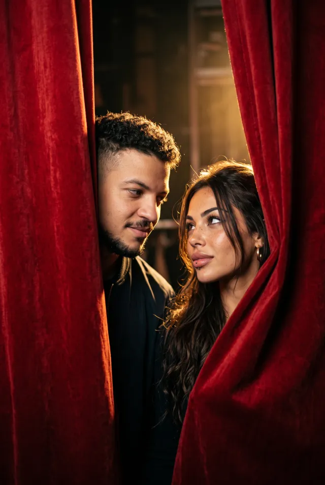 A MOMENT BEHIND THE CURTAIN