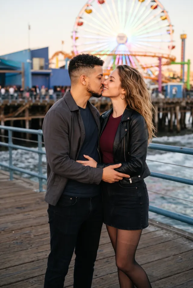 SANTA MONICA PIER KISS