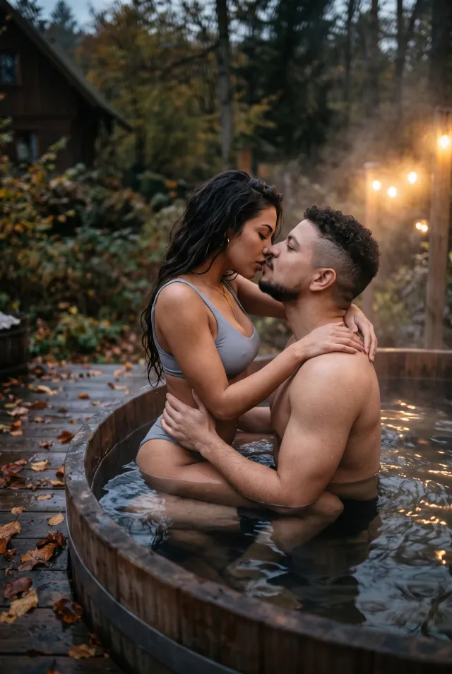 OUTDOOR HOT TUB COUPLE