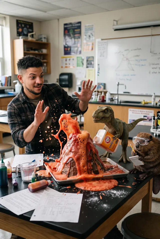 The Exploding Volcano Experiment