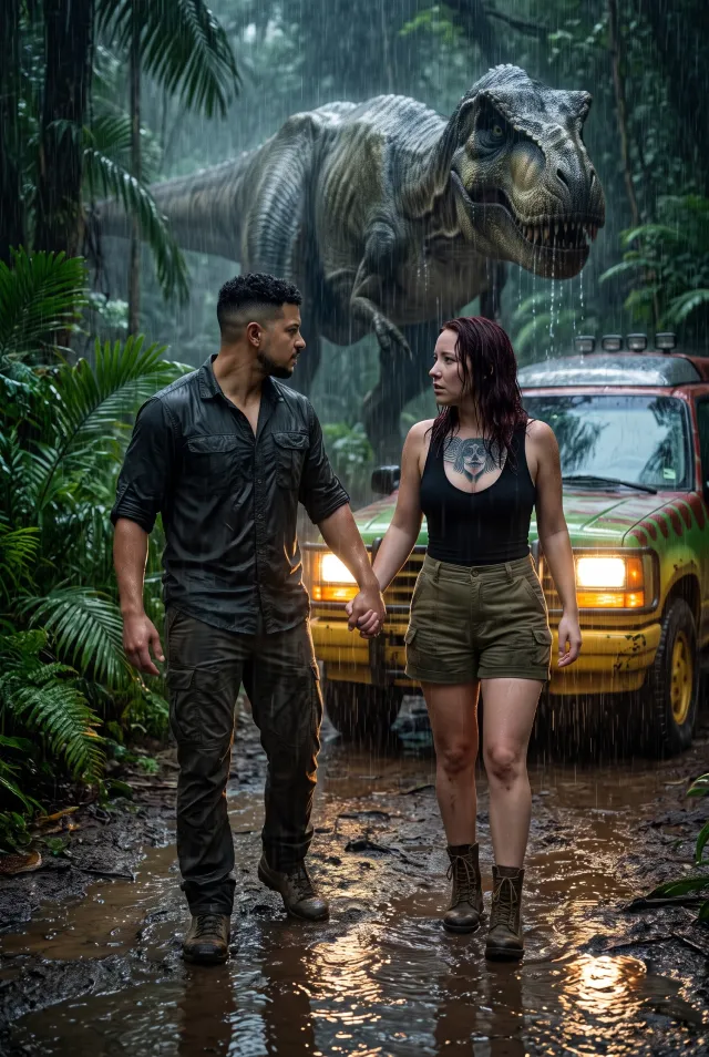 JURASSIC PARK SURVIVAL PHOTOGRAPH