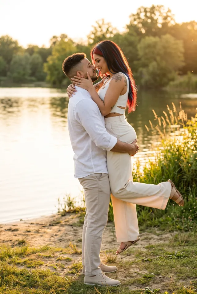 GOLDEN HOUR LAKESIDE ROMANCE