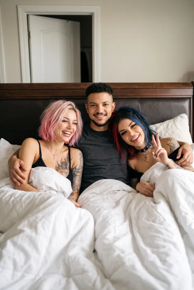 Playful Morning in Bed
