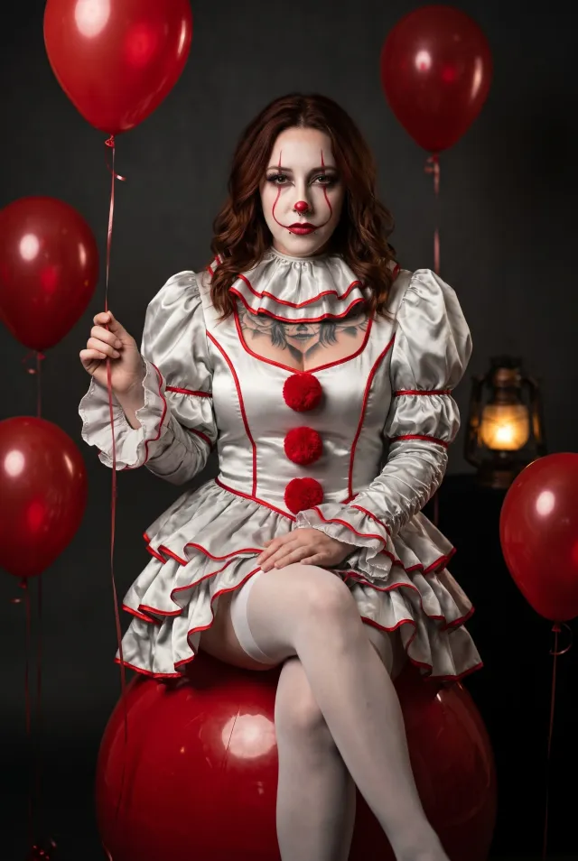 Vintage Circus Clown Queen